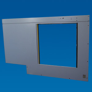 Electrically driven machine safety door with integrated MecLock technology