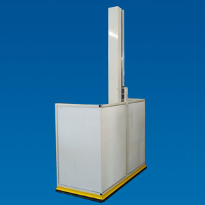 Machine guard to secure two manual assembly workstations