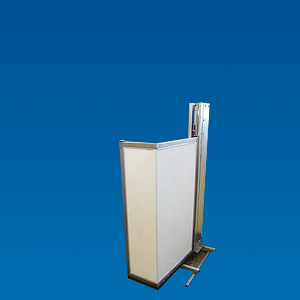 Safety lifting pillar with integrated MecLock technology provides personal protection, even with the installation of individual cladding